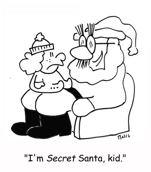 'I'm SECRET Santa, kid.'