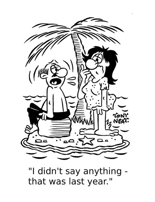 'I didn't say anything - that was last year.'