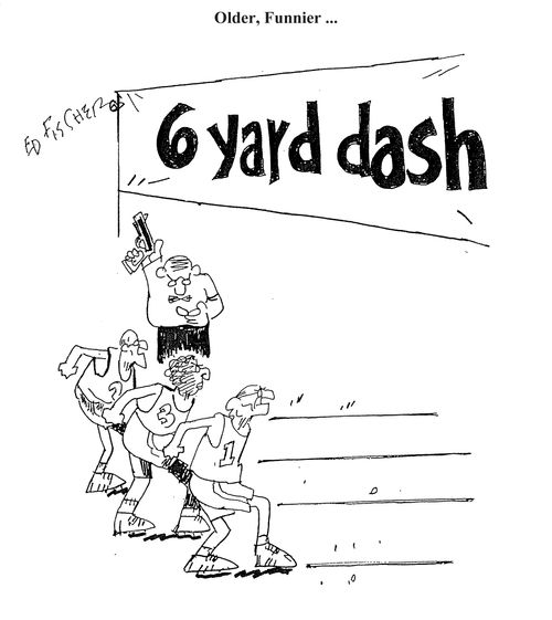 6 Yard Dash with only three competitors.