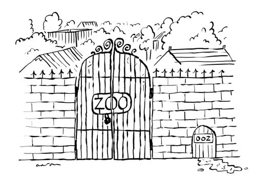 Zoo gate and Ooz door.