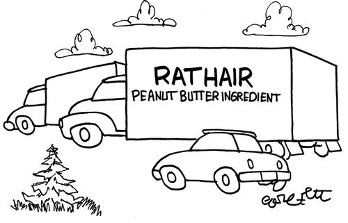 Rat Hair: Peanut Butter Ingredient.