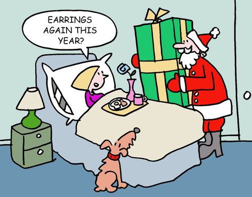 'Earrings again this year?'