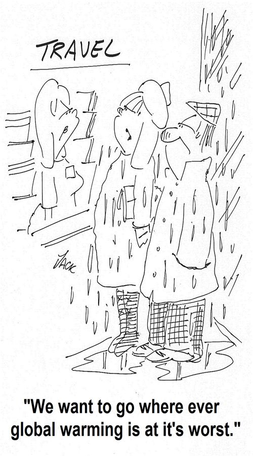 'We want to go where ever global warming is at it's worst.'