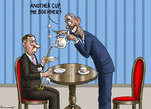'Another cup, Mr Boehner?'