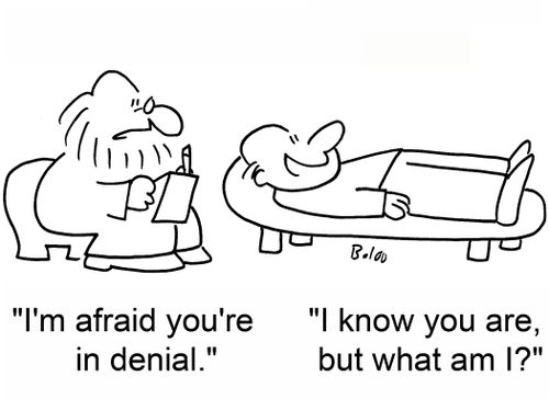 'I'm afrraid you're in denial.' 'I know you are, but what am I?'