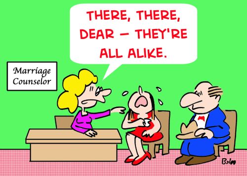 'There, there, dear -- they're all alike.'