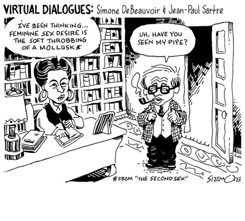 Virtural Dialogues: Simone DeBeauvoir & Jean-Paul Sartre.