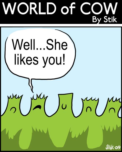 Well...She likes you!