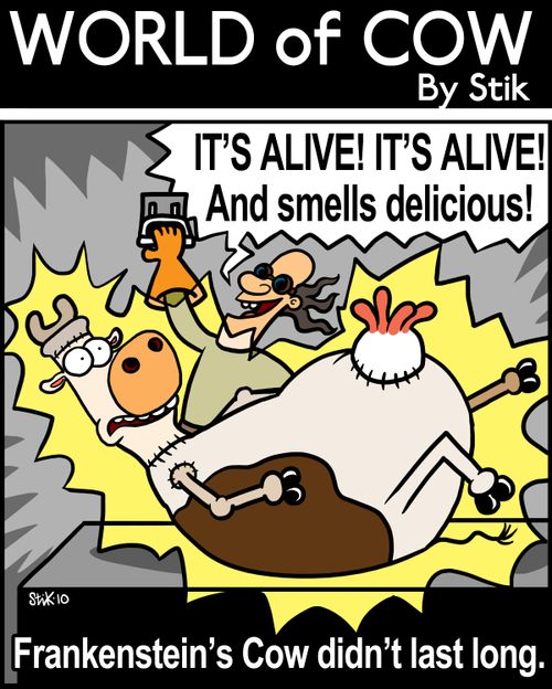 'It's ALIVE! IT'S ALIVE! And smells delicious!'