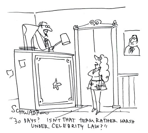 '30 days? Isn't that term rather harsh under celebrity law?'