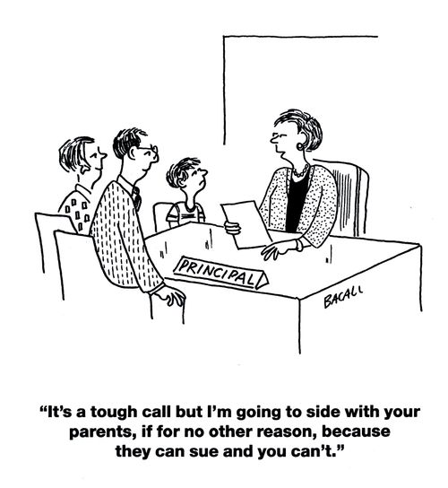 'It's a tough call but I'm going to side with your parents, if for no other reason, because they can sue and you can't.'
