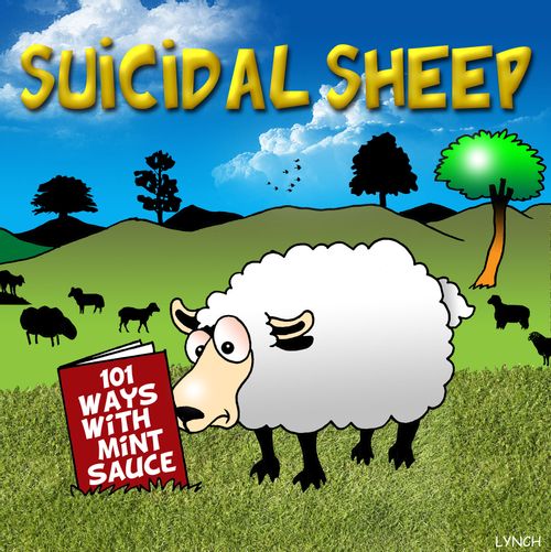 Suicidal Sheep: '101 Ways with Mint Sauce.'