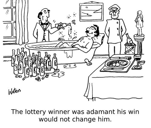 The lottery winner was adamant his win would not change him!