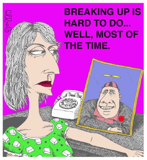 Breaking up is hard to do. Well, most of the time.