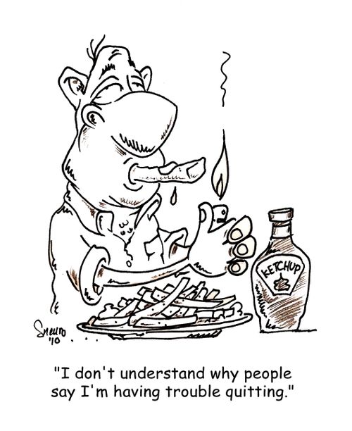 'I don't understand why people say I'm having trouble quitting.'