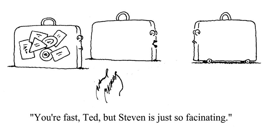 'You're fast, Ted, but Steven is just so fascinating.'