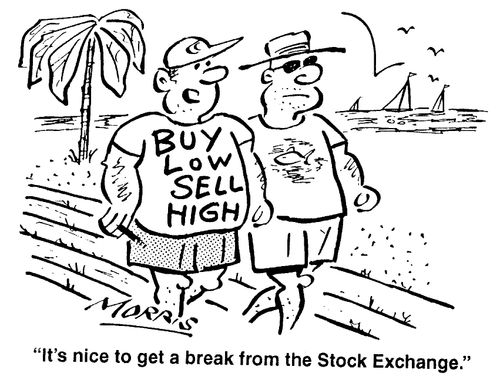 "It's nice to get a break from the Stock Exchange."