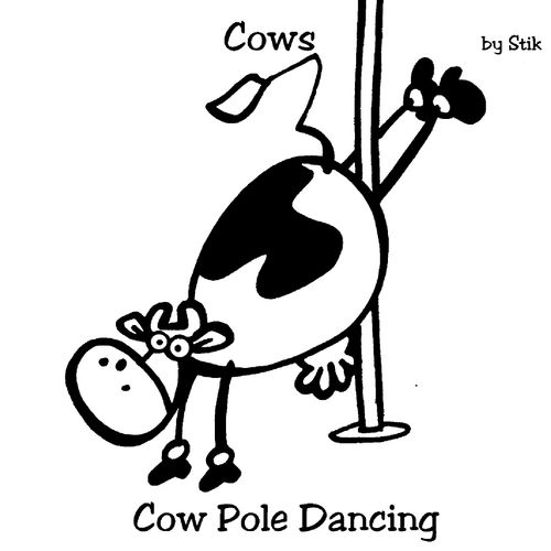 COWS: Cow pole dancing