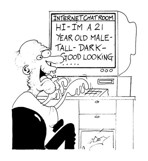 'Liar chatting on the internet'