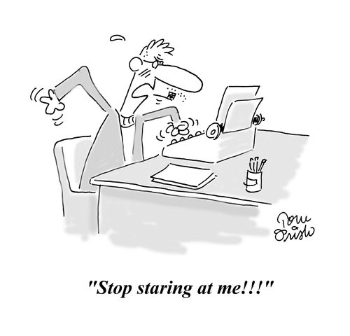 'Stop staring at me!!!'