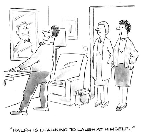 'Ralph is learning to laugh at himself.'