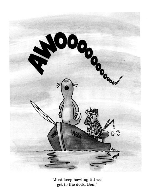 'Just keep howling till we get to the dock Ben.'