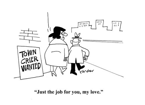 'Just the job for you, my love.'