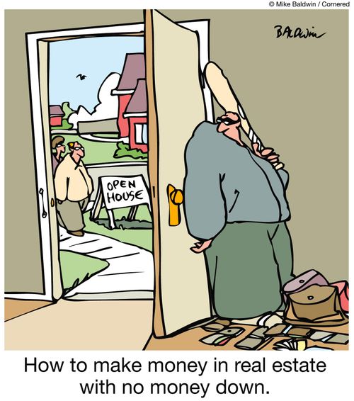 How to make money in real estate with no money.