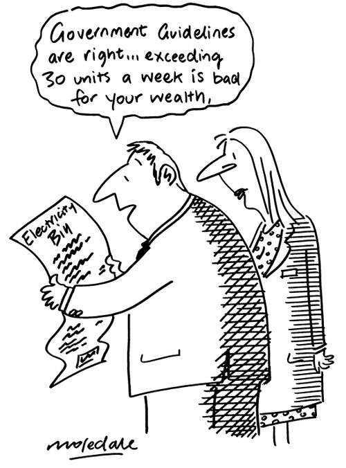 "Government guidelines are right... exceeding 30 units a week is bad for your wealth."
