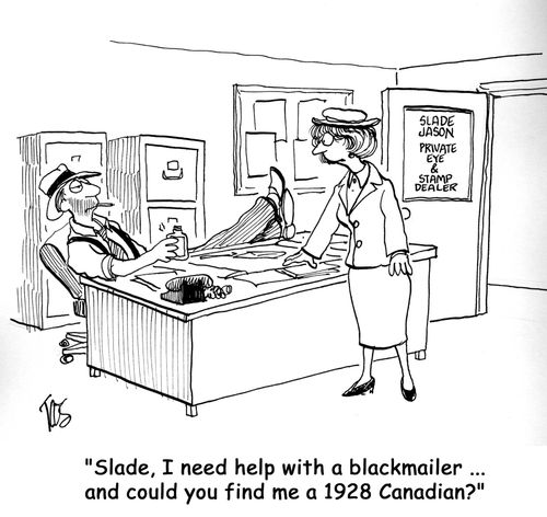 'Slade, I need help with a blackmailer ... and could you find me a 1928 Canadian?'