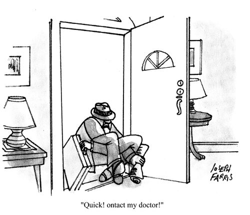 'Quick! ontact my doctor!'