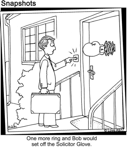 One more ring and Bob would set off the Solicitor Glove,