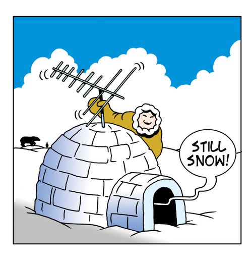 "Still snow!"