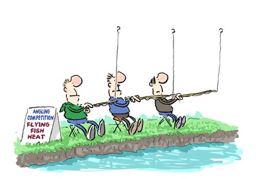 Anglers Convention: flying fish heat.