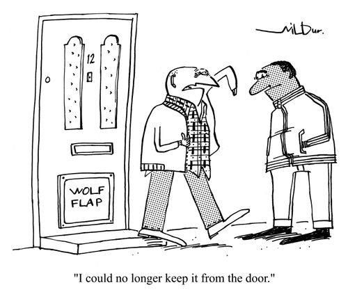 'I could no longer keep it from the door.'