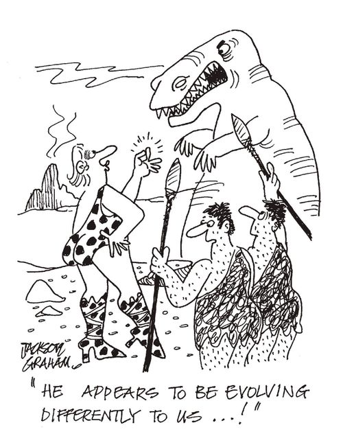 "He appears to be evolving differently to us!"