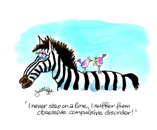 'I never step on a line, I suffer from obsessive compulsive disorder!'