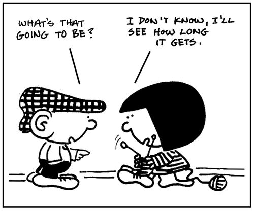 'I don't know. I'll see how long it gets.'