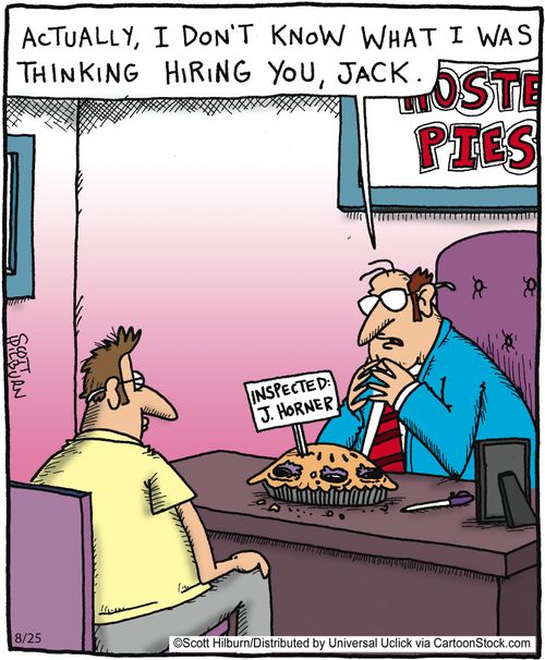 'Actually, I don't know what I was thinking hiring you, Jack.'