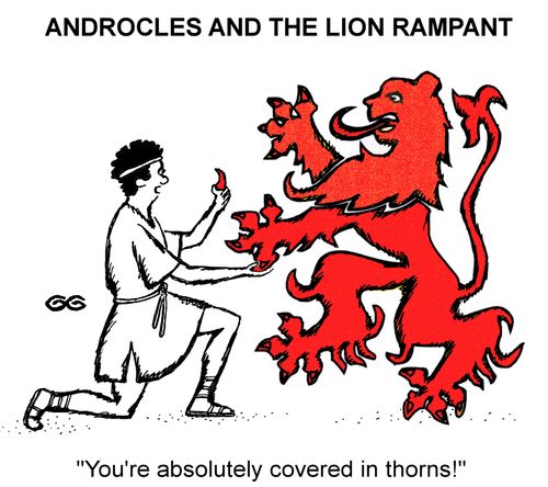 Androcles and the Lion Rampant.