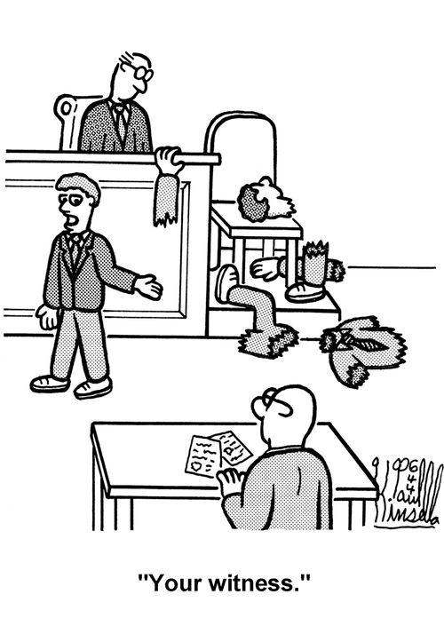 'Your witness.' 