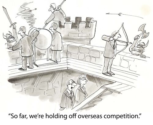 'So far we're holding off overseas competition.'