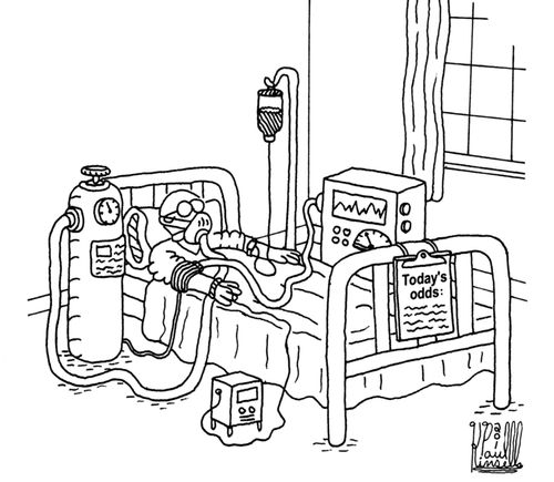Today's odds (hospital bed's information chart).