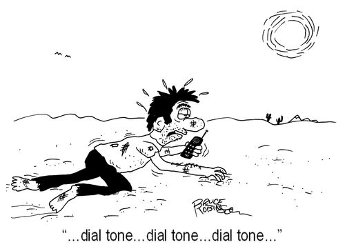 '…dial tone…dial tone…dial tone…'