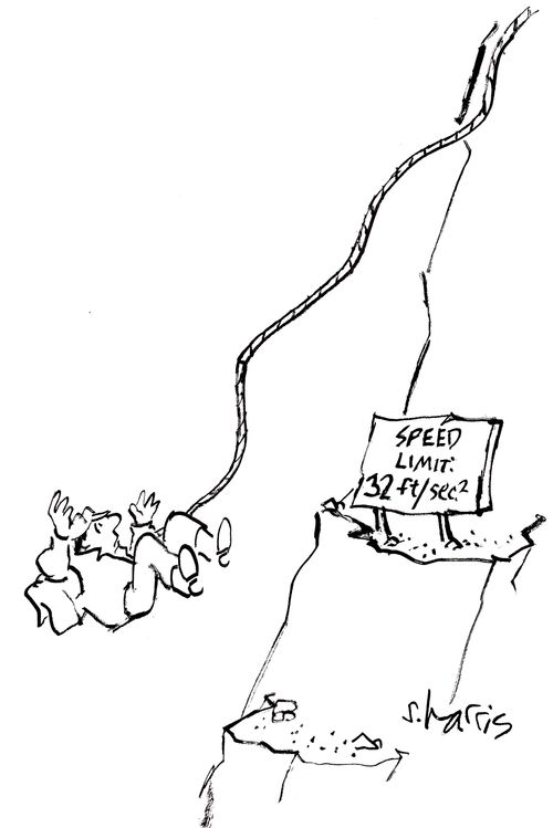 'Speed limit 32 ft/sec 2.'