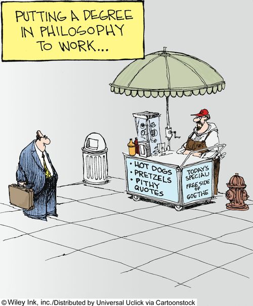 Putting a degree in philosophy to work...