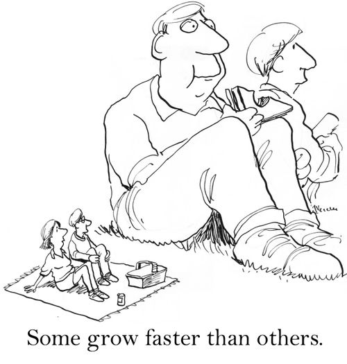 Some grow faster than others.