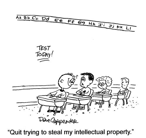 'Quit trying to steal my intellectual property.'