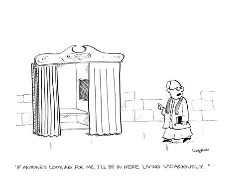 'If anyone's looking for me, I'll be in here living vicariously.'