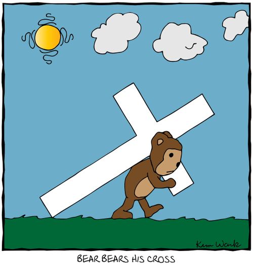 Bear Bears his Cross